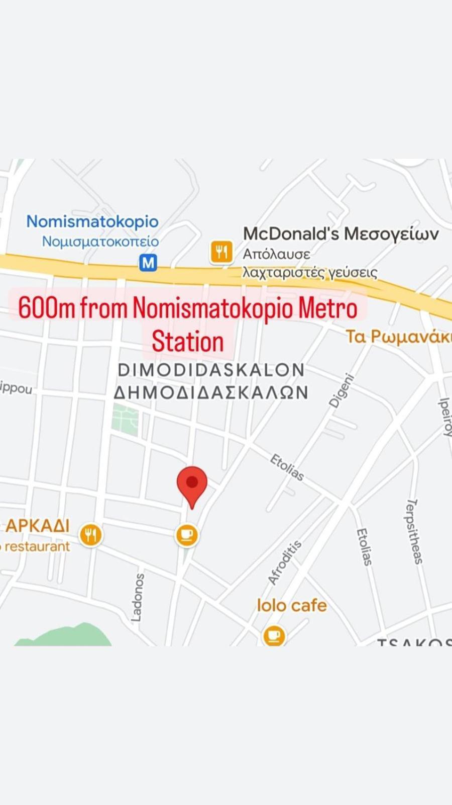 Lysandros Apartments In Athens, Near The Metro Esterno foto